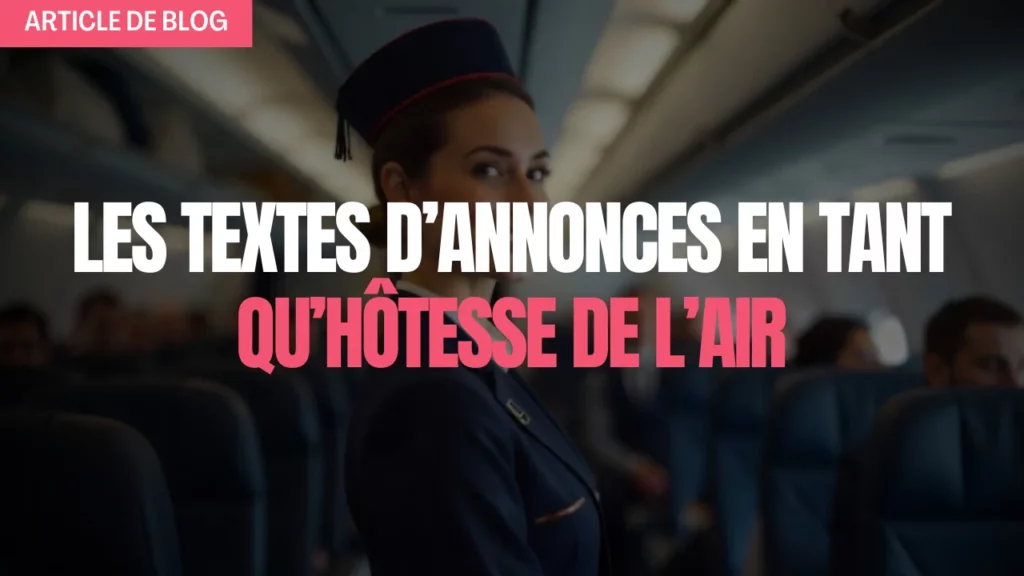 Textes annonces hötesse de l'air